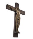 Statue of the Crucifixion of Jesus Christ Isolated