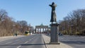 The statue crying on the Brandeburg Tor in Berlin Royalty Free Stock Photo