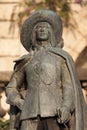 Statue of D'Artagnan in Auch Royalty Free Stock Photo