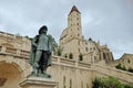 Statue of d`Artagnan in Aux, France Royalty Free Stock Photo