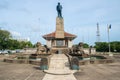 The statue of D.S.Senanayake at the head of Independence Memorial Hall, Sri Lanka.