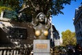 Statue of Dalida, a French singer and actress, in Montmartre