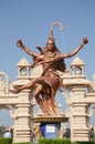 Statue of Dancing Shiva as Nataraja at gate of Nilkanthdham, Swaminarayan temple complex, Poicha