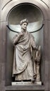 Statue Dante Alighieri, Uffizi, Florence, Italy
