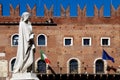 Statue of Dante Alighieri in Verona Royalty Free Stock Photo