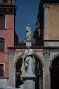 The statue of Dante Alighieri in Verona