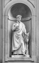 Statue of Dante in Florence. Royalty Free Stock Photo