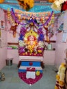 Statue of Datta in Bhagwant Temple in Barshi