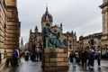 Statue of David Hume in the Royal Mile in Edinburgh
