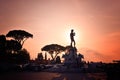 Statue of David at Micheal Angelo Park Florence, Italy Royalty Free Stock Photo