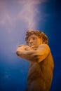 The statue of David by Michelangelo on the Piazza della Signoria in Florence Royalty Free Stock Photo