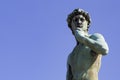 Statue of David on the michelangelo square in the Florence Royalty Free Stock Photo
