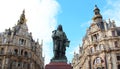 Statue of David Teniers in the city of Antwerpen , Belgium Royalty Free Stock Photo