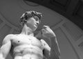 Statue of David in white marble Royalty Free Stock Photo