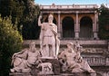 Statue Dea Roma Rome, armed with lance and helmet, in front is