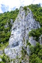 The statue of Decebal carved in the mountain Royalty Free Stock Photo