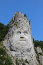 The Statue of Decebalus on the Danube Royalty Free Stock Photo