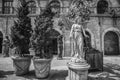 The statue decoration at French village in Ba Na Hills