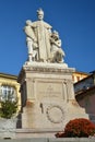 The statue dedicated to Saint John Bosco in his native village in Piedmont, Italy