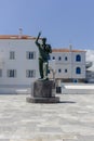 Statue dedicated to the Unknown Sailor Andros Island, Greece, Cyclades