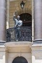 statue depicting Nelson Mandela making his freedom speech, Cape Town