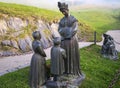 Statue depicting Our Lady of La Salette in a sanctuary in the Alps