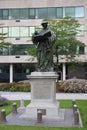Statue of Desiderius Erasmus Roterodamus in the center of Rotterdam Royalty Free Stock Photo