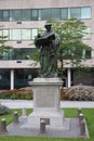 Statue of Desiderius Erasmus in Rotterdam on grotekerkplein in the city centre Royalty Free Stock Photo
