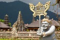 Statue detail in Pura Ulun Danu Beratan. Bedugul. Bali. Indonesia