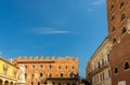 Statue di Dante Alighieri, Loggia del Consiglio lodge, Palazzo Podesta and Palazzo di Cansignorio