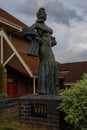 The statue of Diana Dors in Swindon, Wiltshire Royalty Free Stock Photo