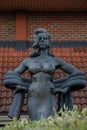 The statue of Diana Dors in Swindon, Wiltshire Royalty Free Stock Photo