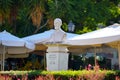 Statue in Dimarcheio Square, Corfu , Greece Royalty Free Stock Photo