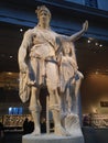 Statue of Dionysos leaning on a female figure (Hope Dionysos) at Metropolitan Museum of Art. Royalty Free Stock Photo