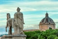 Statue of the Dioscuri on Capitoline Hill, Rome. Italy Royalty Free Stock Photo