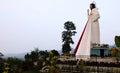 Statue of Divine Mercy in Lake Sebu.