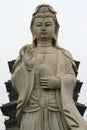 statue of a divinity at the fogong temple in yingxian (china)