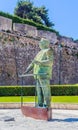 View of The Statue of Dom Carlos I King of Portugal. Cascais