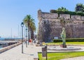 View of The Statue of Dom Carlos I King of Portugal. Cascais