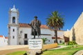 Statue of Dom Vasco da Gama in Sines, Portugal. Royalty Free Stock Photo