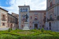 Statue of Don Alvaro de Bazan in Madrid Royalty Free Stock Photo