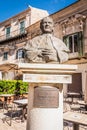 Statue of Don Bosco in Modica City Centre, Ragusa, Sicily, Italy, Europe Royalty Free Stock Photo
