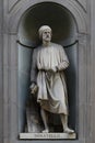 Statue of Donatello, famous sculptor and architect, Florence, Italy Royalty Free Stock Photo