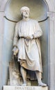 Statue of Donatello in Uffizi Colonnade