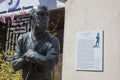 A statue of a Dorset Shepherd by John Doubleday in Dorchester, in Dorset in the UK