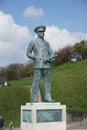 Statue at Dover Castle of a army officer