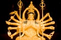 Statue of Durga Goddess at the 10000 Buddhas Temple