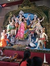 Statue of durga pratima calebrated in West Bengal of India Royalty Free Stock Photo