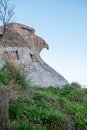 Statue of the Eagle of Atlantida on the Gold Coast in Uruguay Royalty Free Stock Photo