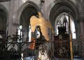 Statue of an eagle in a church